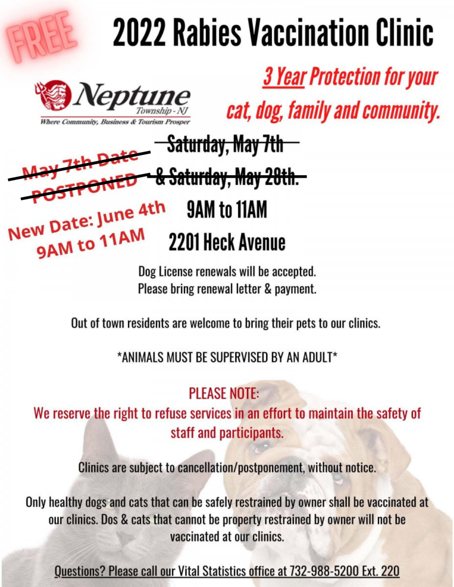 Dog Licensing Neptune Township